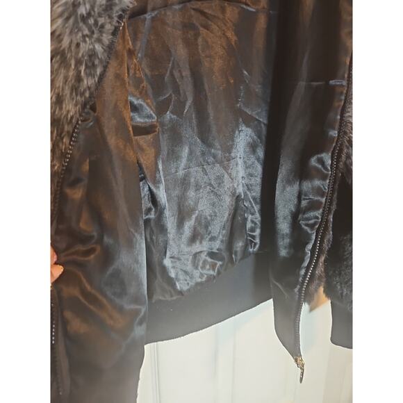 Sam Edelman faux fur coat Size S Small GREY OMBRE style 916874 - Picture 3 of 8